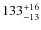 $\rm 133^{+16}_{-13}$