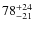 $\rm 78^{+24}_{-21}$