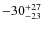 $\rm -30^{+27}_{-23}$