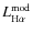 $L^{\rm mod}_{{\rm H}\alpha}$