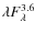$\lambda F_{\lambda}^{3.6}\:\:\:$