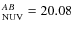 $_{\rm NUV}^{AB}=20.08$