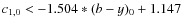 $c_{\rm 1,0}<-1.504*(b-y)_0+1.147$