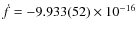 $\dot{f}=-9.933(52) \times 10^{-16}$