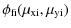 $\displaystyle \phi_{\rm fi}(\mu_{\rm xi},\mu_{\rm yi})$