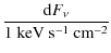 $\displaystyle \frac{{\rm d}F_\nu}{1~\mbox{keV}\ \mbox{s}^{-1}\ \mbox{cm}^{-2}}$