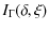 $\displaystyle I_{\Gamma}(\delta,\xi)$