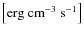 $\left[\mbox{erg}\mbox{ cm}^{-3}\mbox{ s}^{-1}\right]$