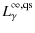$\displaystyle L_\gamma^{\infty,{\rm qs}}$