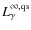 $L_\gamma^{\infty,{\rm qs}}$