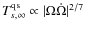 $T_{s,\infty}^{{\rm qs}}\propto \vert\Omega \dot{\Omega}\vert^{2/7}$