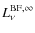 $L_\nu^{{\rm BF},\infty}$