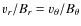 $v_r/B_r=v_\theta/B_\theta$