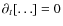 $\partial_t[\dots]=0$
