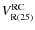 $V_{\rm {R(25)}}^{\rm {RC}}$