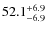 $\rm 52.1^{+6.9}_{-6.9}$