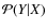 $\mathcal{P}(Y\vert X)$