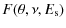 $\displaystyle F(\theta,\nu,E_{\rm s})$