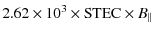 $\displaystyle 2.62 \times 10^{3}\times {\rm STEC}
\times B_\parallel$