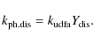 \begin{displaymath}
k_{\rm ph.dis}=k_{\rm udfa}Y_{\rm dis}.
\end{displaymath}