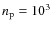 $n_{\rm p}=10^{3}$