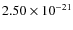 $2.50\times10^{-21}$