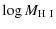 $\displaystyle \log M_{\rm H~I}$