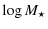 $\displaystyle \log M_{\star}$