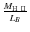 $\frac{M_{\rm H~II}}{L_B}$