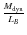 $\frac{M_{\rm dyn}}{L_B}$