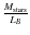 $\frac{M_{\rm stars}}{L_B}$