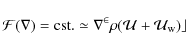 \begin{displaymath}\cal{F}(r)={\rm cst.}\simeq r^2\rho(U+U_{{\rm w}})c
\end{displaymath}