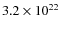 $3.2\times10^{22}$