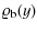 $\displaystyle \varrho_{\rm b} (y)$