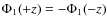 $\Phi_1 (+z)=-\Phi_1 (-z)$