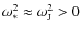 $\omega_*^2 \approx \omega_{{\rm J}}^2 > 0$