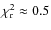 $\chi^2_{\rm {r}}\approx0.5$