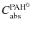 $C^{\rm PAH^{0}}_{\rm abs}$