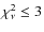 $\chi ^2_\nu \leq 3$