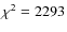 $\chi^{2}=2293$