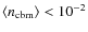 $\langle n_{\rm cbm} \rangle < 10^{-2}$