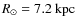 $R_{\odot}=7.2~\rm kpc$