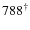 $788^\dagger$