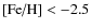 $\mbox{[Fe/H]}<{-2.5}$