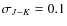 $\sigma_{J-K}=0.1$