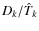 $ D_k/{\hat T}_k$