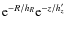 ${\rm e}^{-R/h_{R}}{\rm e}^{-z/h'_{z}}$