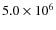 $5.0\times10^{6}$