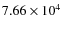 $7.66\times10^{4}$