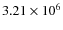 $3.21\times10^{6}$